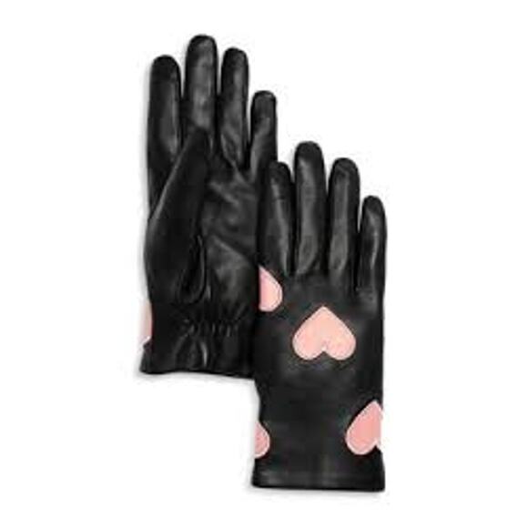 AQUA Hearts Tech Leather Gloves - Picture 1 of 4